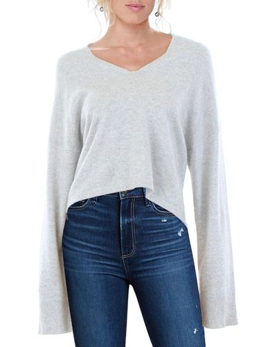 SABLYN Cashmere Heathered Pullover Sweater - Blue