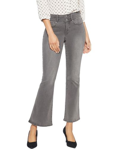 NYDJ Ava High-rise Slimming Flare Jeans - Gray