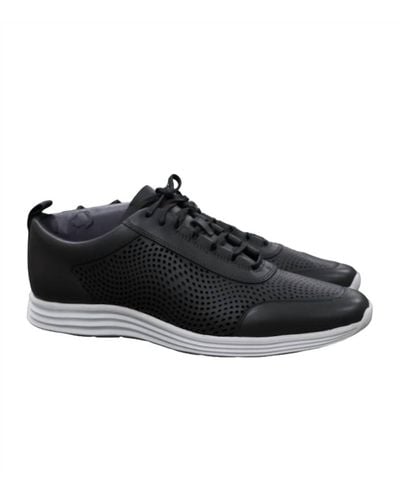 Cole Haan Og Sport Perforated Runner Shoes - Black