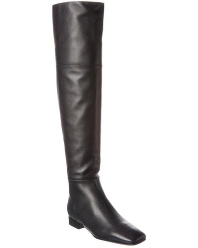 Versace Leather Over-the-knee Boot - Black