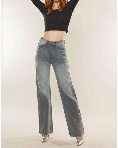 Kancan Alessia Ultra High Rise 90's Flare Jean - Multicolor