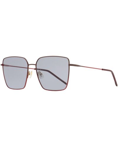 BOSS Square Sunglasses B1333s Burgundy Gradient 59mm - Black
