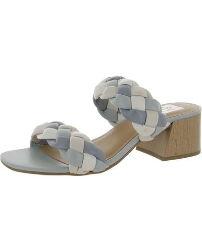 DV by Dolce Vita Sully Faux Leather Block Heel - Gray