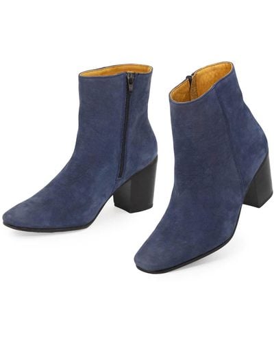 Charleston Shoe Co. Drake Ankle Bootie - Blue