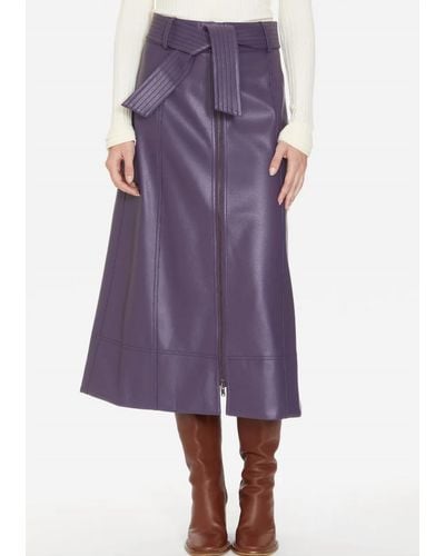 Marie Oliver Greenwich Midi Skirt - Purple