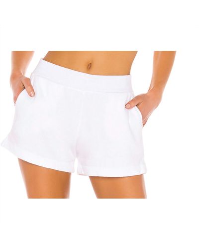Enza Costa French Terry Short - White