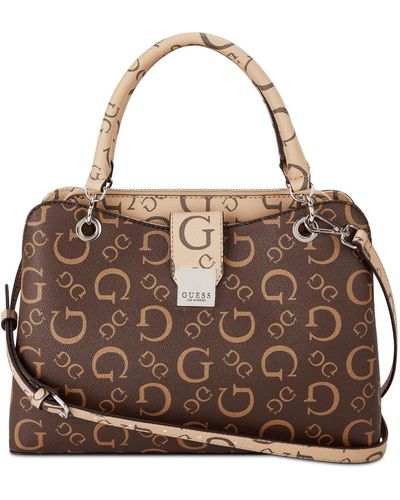 Guess Factory Comins Satchel - Brown