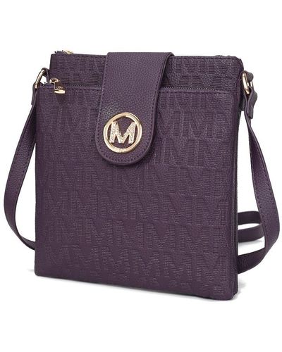 MKF Collection by Mia K Marietta M Signature Crossbody Handbag - Purple