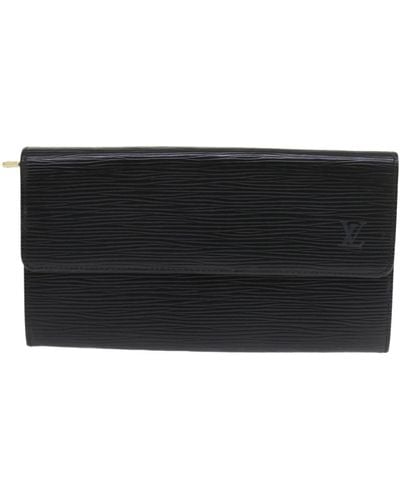 Louis Vuitton Porte Monnaie Cit Leather Wallet (pre-owned) - Black