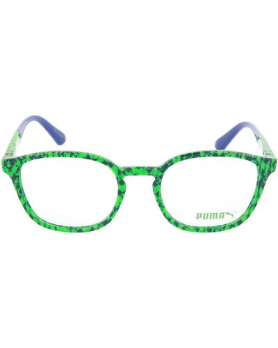 PUMA Square-frame Optical Glasses - Green