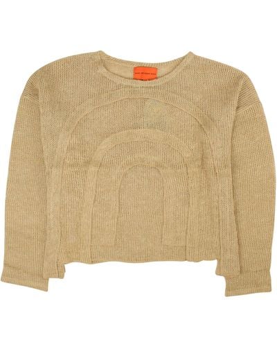 Who Decides War L'arc Woven Sweater - Natural