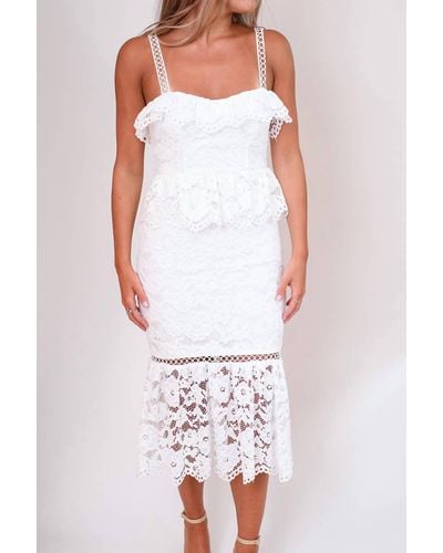 Likely Leigh Dress - White