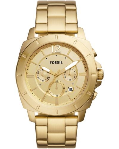 Fossil Privateer Sport Chronograph, -tone Stainless Steel Watch - Metallic