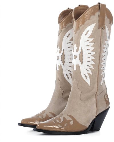 Toral Far Sand Leather Cowboy Boot - Natural