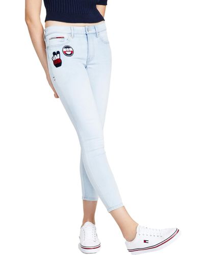 Lyst Online Sale | for to up off jeans | Women 81% Hilfiger Skinny Tommy