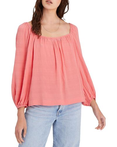 Sanctuary Sunset Textured Off-the-shoulder Top
