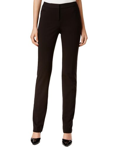Alfani Comfort Waist Tummy Control Capri Pants in Black Lyst