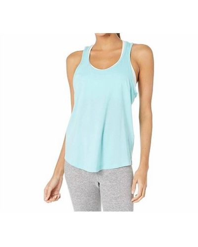 Beyond Yoga To The Point Looped Tank Top - Blue