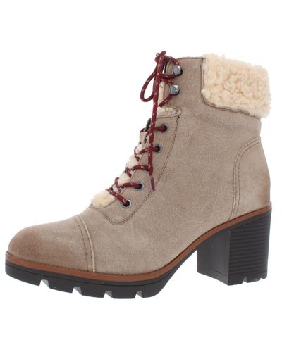 Naturalizer Varuna 2 Suede Hiking Ankle Boots - Brown