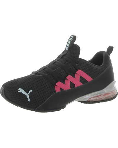 PUMA Riaze Prowl Pop Knit Gym Running Shoes - Black