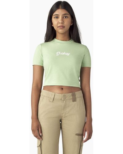 Dickies Mayetta Cropped T-shirt - Green