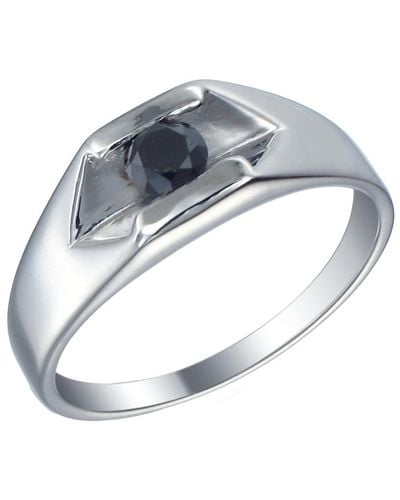 Vir Jewels 2/5 Cttw Diamond Engagement Ring Round Cut - Blue