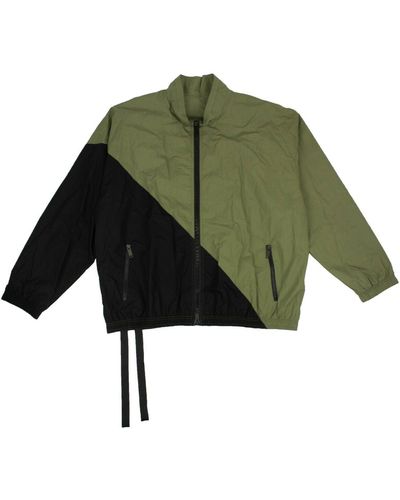 Unravel Project Panel Lightweight Jacket - Green/black