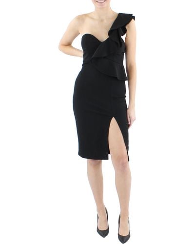 Bebe Sweatheart Mini Cocktail And Party Dress - Black