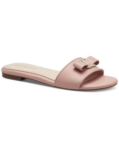 Charter Club Skyla Slip On Casual Flatform Sandals - Pink