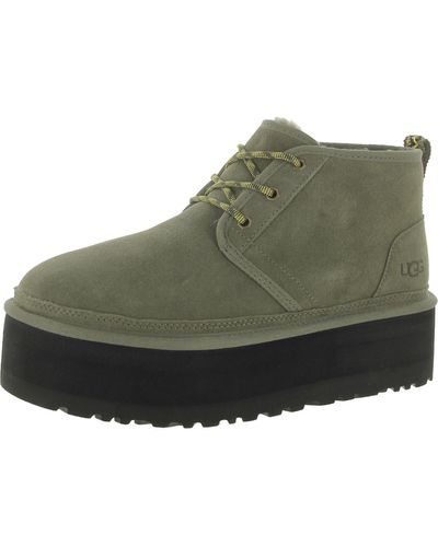 UGG Neumel Slip On Bootie Ankle Boots - Green