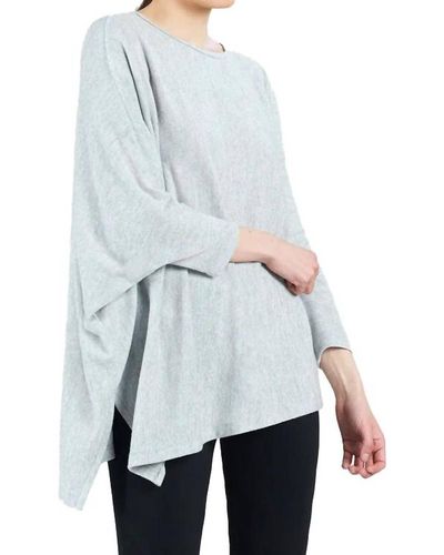 Clara Sunwoo Soft Knit Poncho Sleeve Sweater - Black