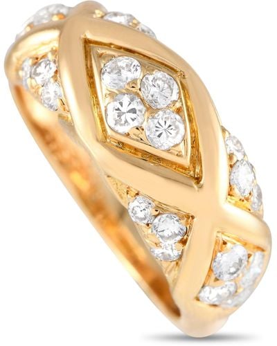 Van Cleef & Arpels 18k Yellow 0.77ct Diamond Ring Vc18-051524 - Metallic