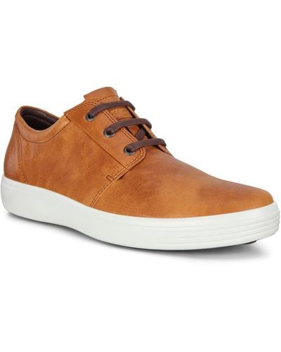 Ecco Soft 7 Derby Shoes - Brown