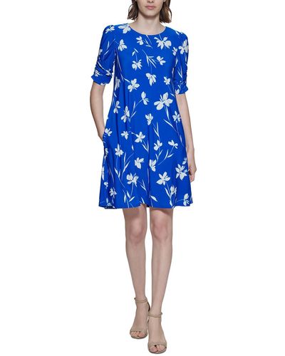 Jessica Howard Party Mini Fit & Flare Dress - Blue