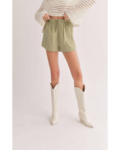 Sadie & Sage Oasis Pajama Shorts - Natural