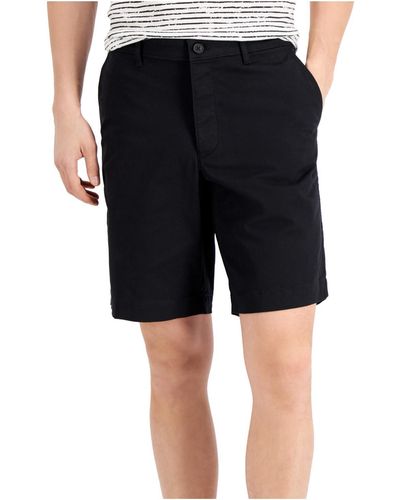Calvin Klein Chino Flat Front Khaki Shorts - Black