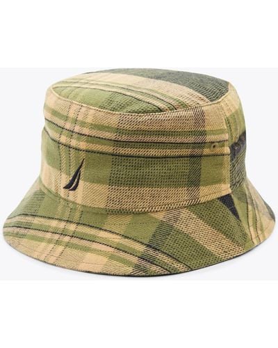 Nautica Flannel Bucket Hat - Green