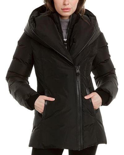Mackage Ladies Front Welp Inner Zip Pockets Hooded Down Jacket - Black