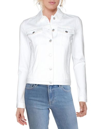 J Brand Denim Color Wash Jacket - White