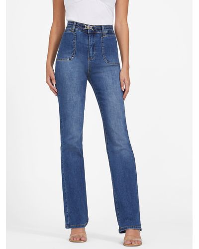 Guess Factory Eco Dahlia High-rise Bootcut Jeans - Blue