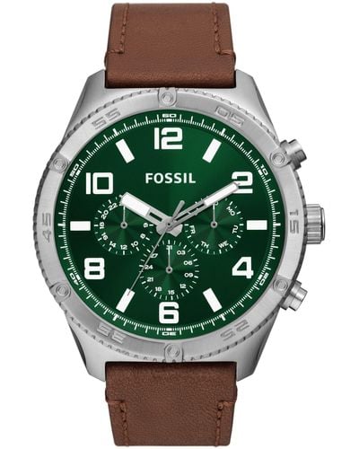 Fossil Brox Multifunction, Stainless Steel Watch - Green