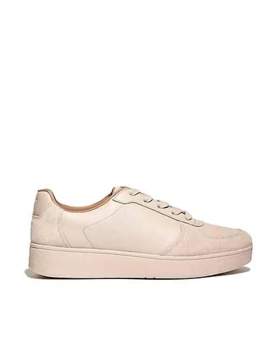 Fitflop Rally Leather/suede Panel Sneaker - Pink
