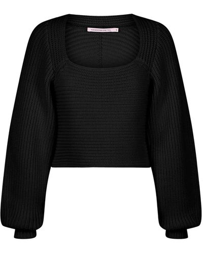 Hansen & Gretel Bruna Ribbed Sweater - Black
