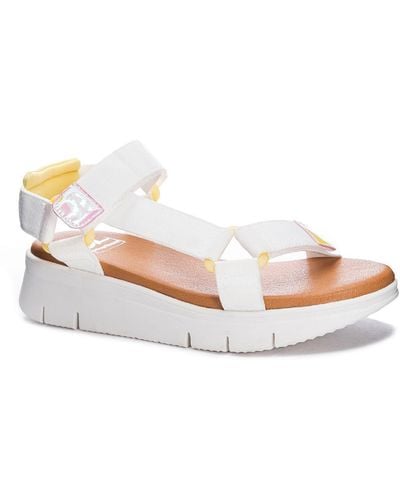 Dirty Laundry Qwest Strappy Slip On Wedge Sandals - Pink