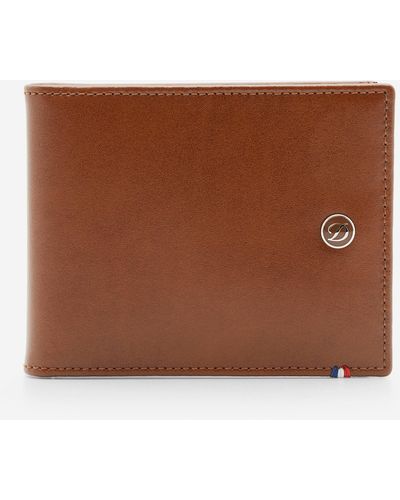 S.t. Dupont S. T. Dupont Line D Brown Leather Wallet 180101