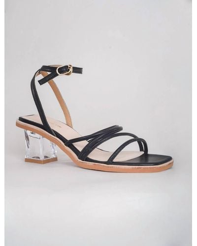 All Black Ms. Glamour Sandal - Metallic