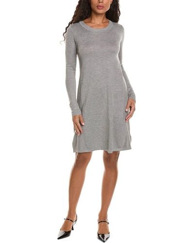 Beach Lunch Lounge Solutions! Shift Sweaterdress - Gray