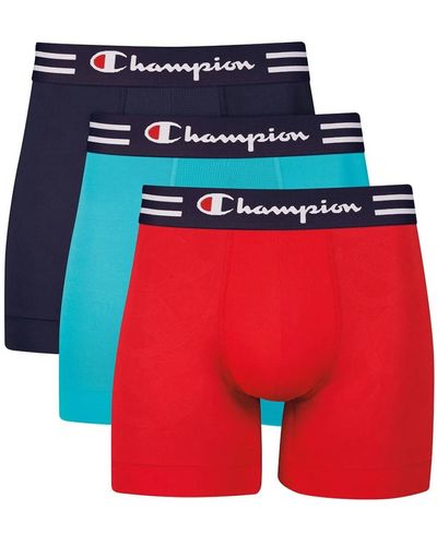 Champion 3-pack Performance Boxer Briefs - Red
