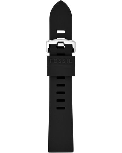 Fossil 20mm Silicone Watch Band - Black