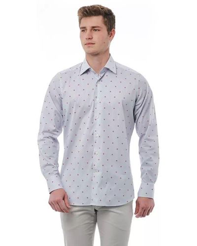 Bagutta Multi Cotton Shirt - Gray